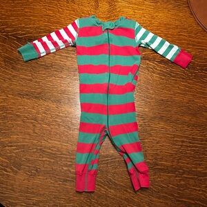 Hanna Andersson Festive Striped Baby Onesie